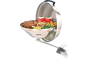 Magma Products Marine Kettle Charcoal Grill with Hinged Lid