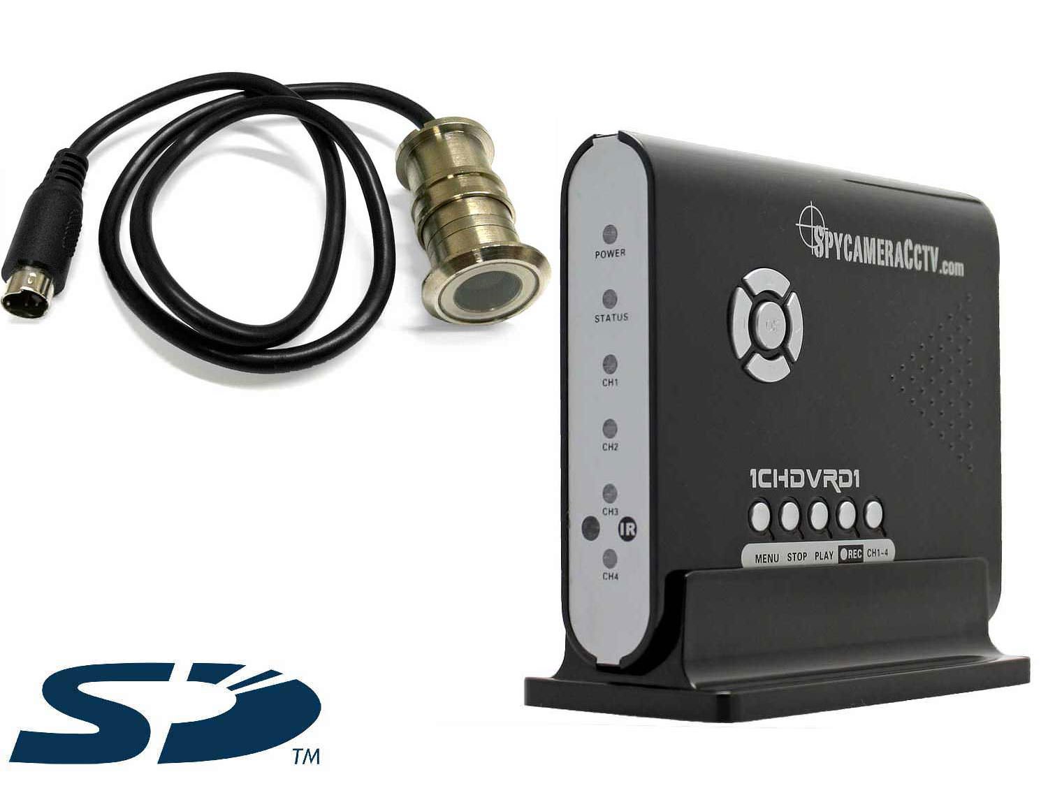 Peephole Door Camera and SD Card Recorder DVR, Who is at the door?