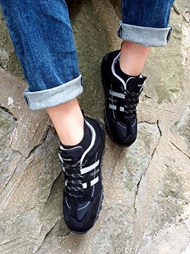 Image of Knixmax Women's Hiking Shoes Lightweight Non-Slip Climbing Trekking Sneakers for Woman Camping Backpacking Shoe