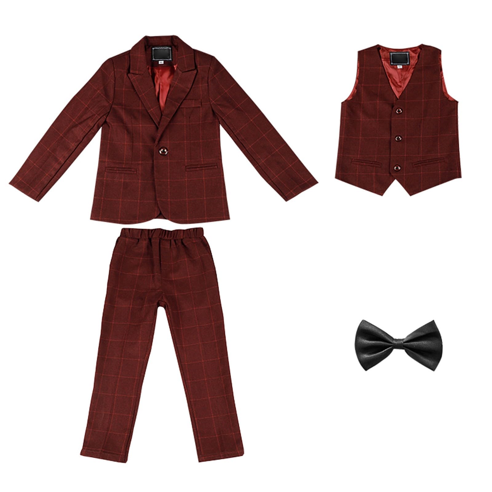 de cuadros para niño, conjunto de piezas para otoño e invierno para pequeños #112