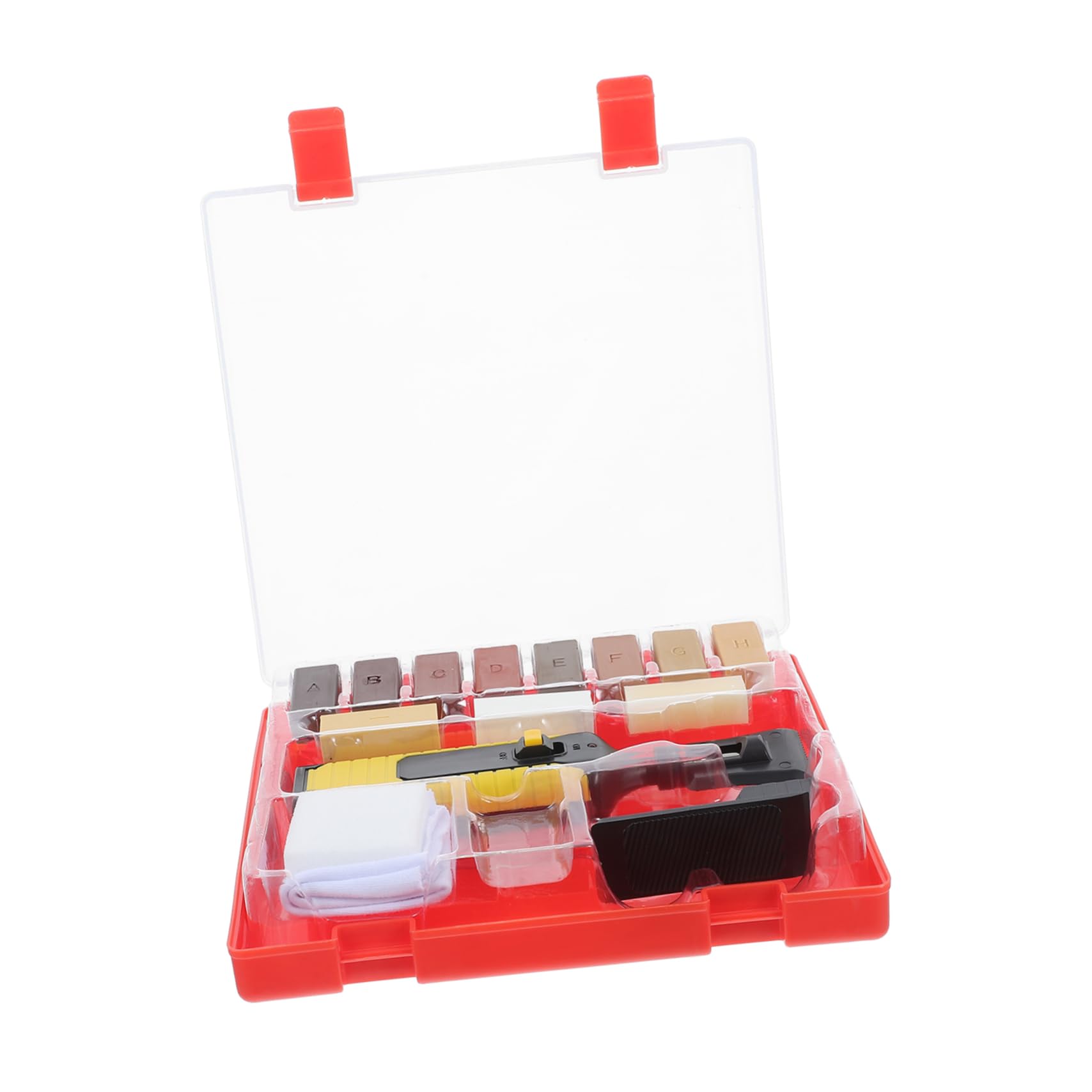 Housoutil Kit Reparación Madera Juego de Reparación de Suelos y Muebles, Cera para Pisos de Madera, Quita Rayones, 1 Set para Hogar y Uso Comercial