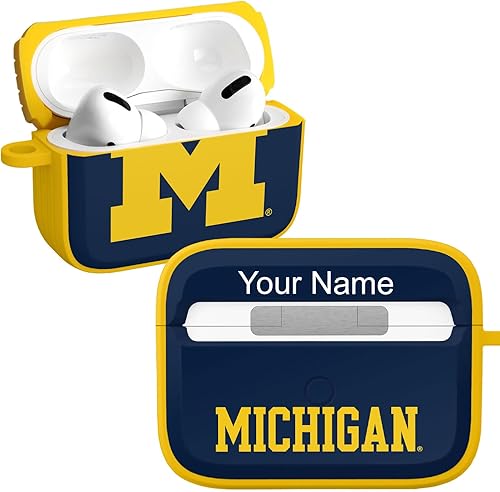 Miniatura 13 de Affinity Bands Michigan Wolverines Champion Series HDX - Funda compatible con Apple AirPods Generaciones 1 y 2 Azul,Camo,Clásico,Michigan