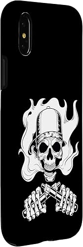 Miniatura 3 de iPhone XXS esqueleto cráneo está vapeando y haciendo vape nubes caso