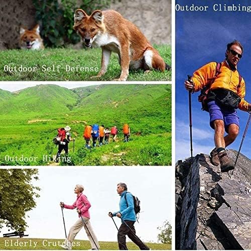 New Folding Ultralight Walking Sticksection Climbing Walking Hiking Adjustable Aluminum Alloy Trekking Poles Easy to Carry.