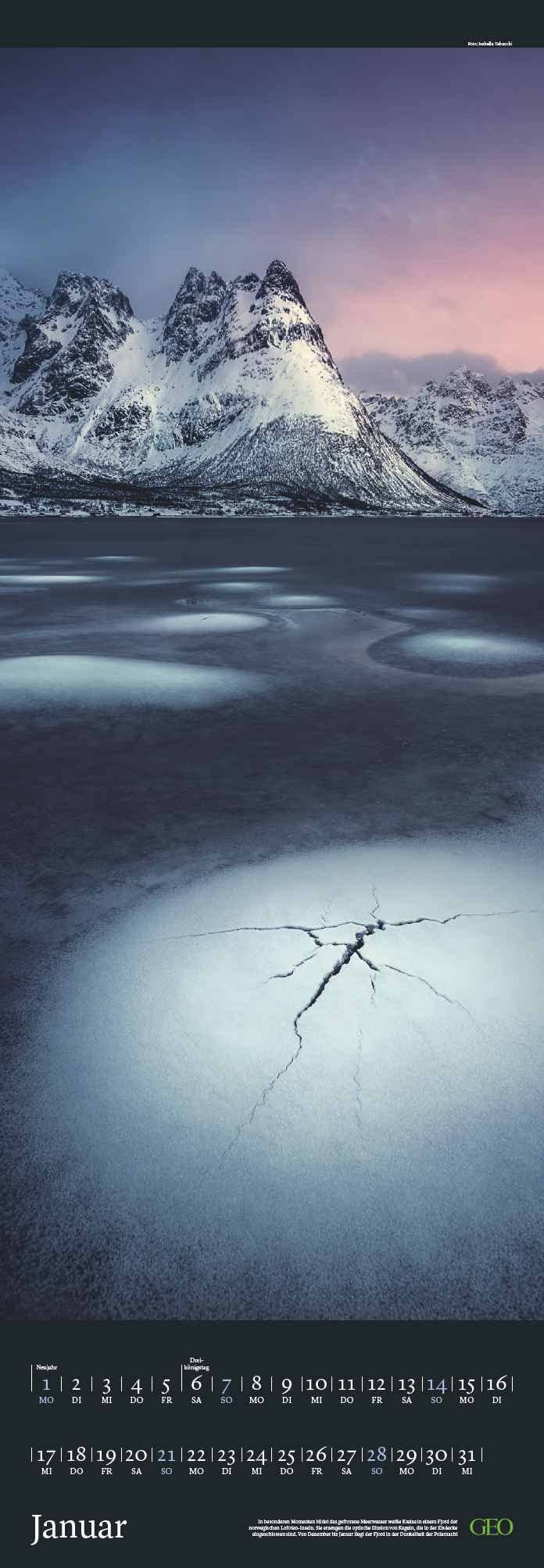 GEO Vertikal XXL: Magie des Augenblicks 2024 - Wand-Kalender - Fotografie-Kalender - 34x98