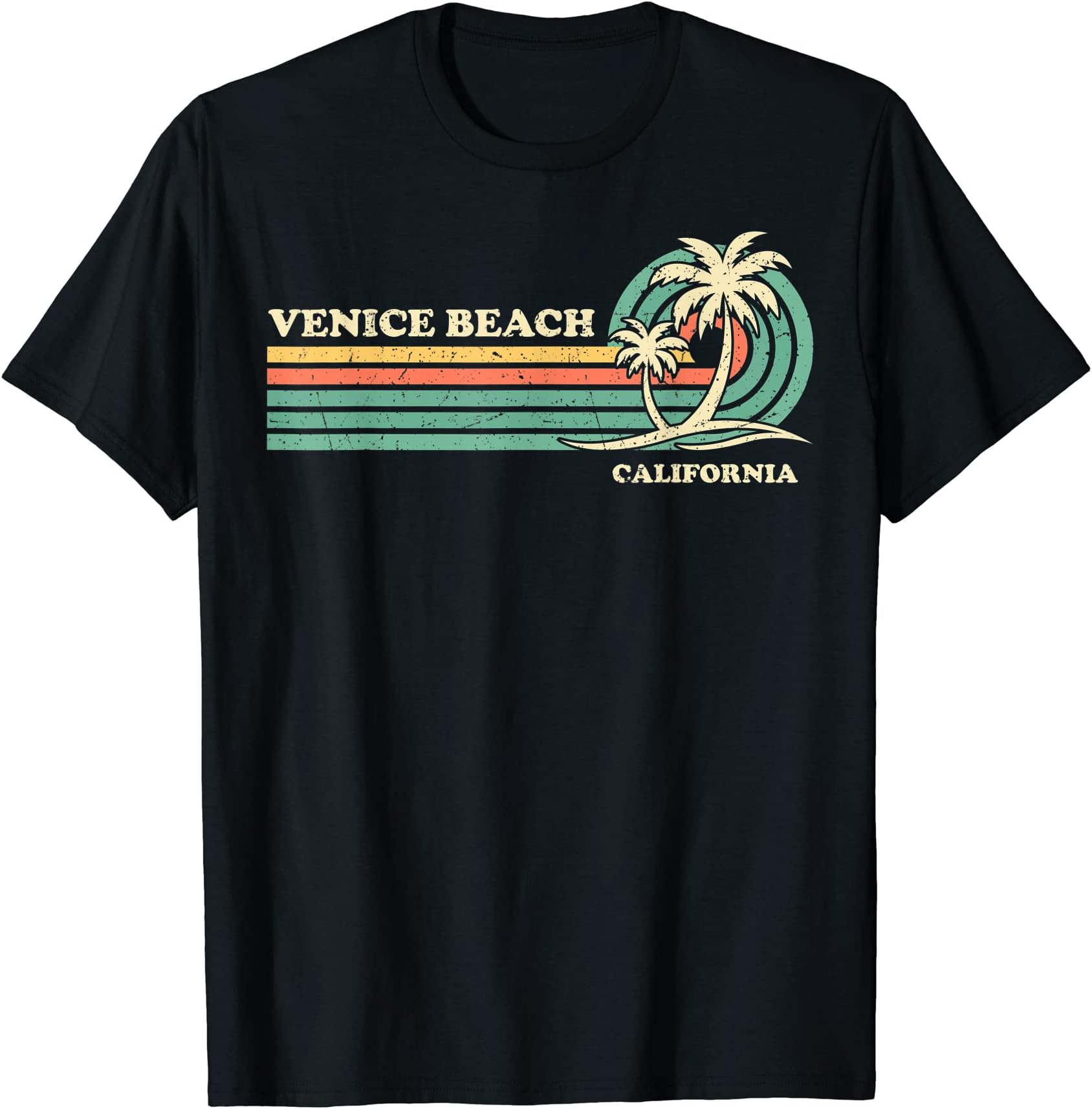 Family Vacation Venice Beach GiftsVintage Retro Summer Vacation California Venice Beach T-Shirt
