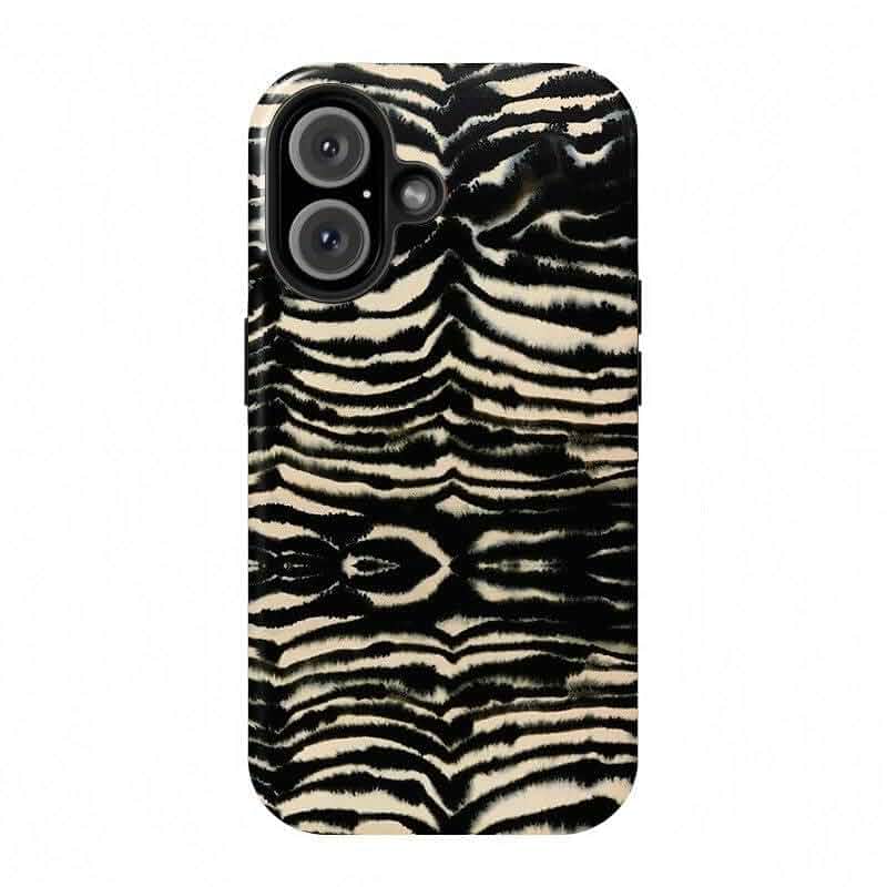 Animal Print Series Phone Case Compatible with iPhone 13,Protective Hybrid 2-Layer Hard Shell, Trendy Gift (Zebra, iPhone 13)