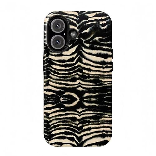Animal Print Series Phone Case Compatible with iPhone 13,Protective Hybrid 2-Layer Hard Shell, Trendy Gift (Zebra, iPhone 13)