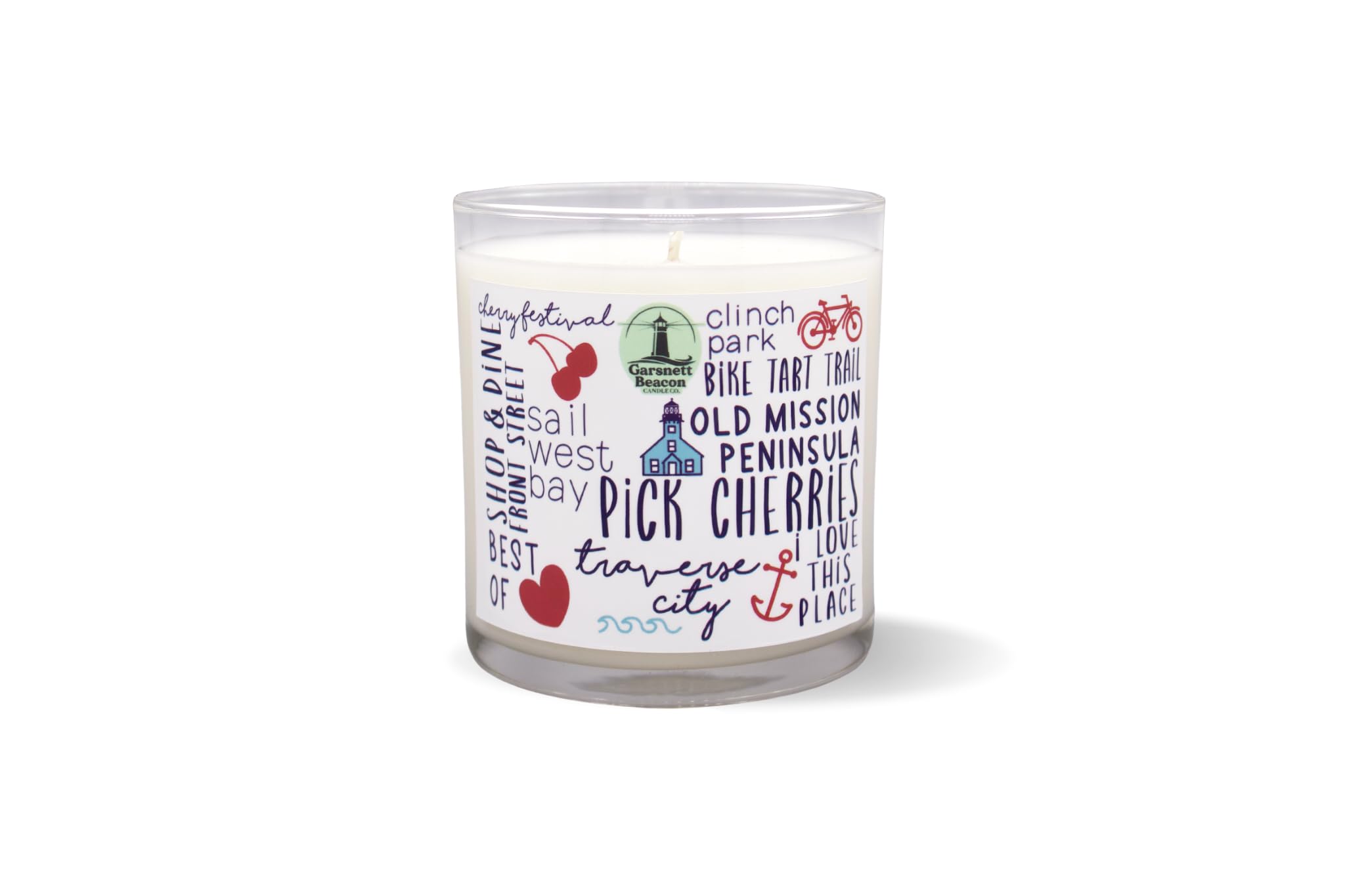 Explore Traverse City Michigan Gift | 100% Natural Soy Wax Candle | Quality Scents | Long Burn Time | Vegan | Handcrafted by Garsnett Beacon Candle Co. in The USA (Traverse City, MI)