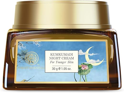 Forest Essentials Kumkumadi Night Cream|Designed for Younger Skin|Unisex Face Cream|30 g