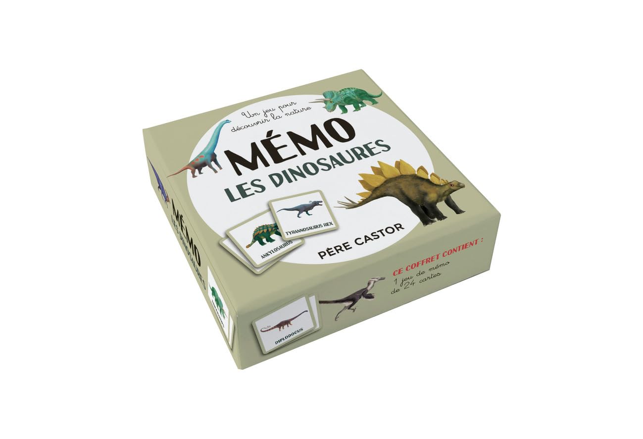 Mémo des dinosaures: Un jeu pour les petites mains