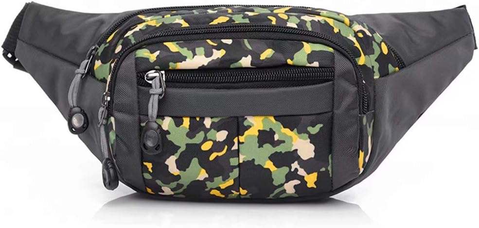 Toudorp Fanny Pack 4 Pockets Waist/Bum Bag 26-44 inches Adjustable Belt for Men and Women Running, Cycling and Fishing