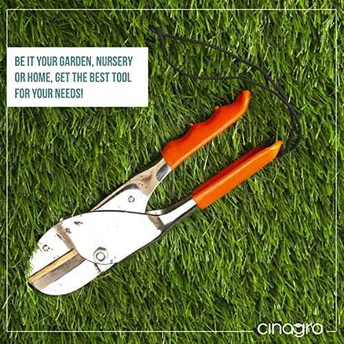 Image of Cinagro (Set of 3) Stainless Steel Gardening Tools, Pack of Pruning Shears, Pruning Secateurs and Gardening Scissors, Sharp Blades for Easy Cutting, Comfortable and Durable (Multicolor)