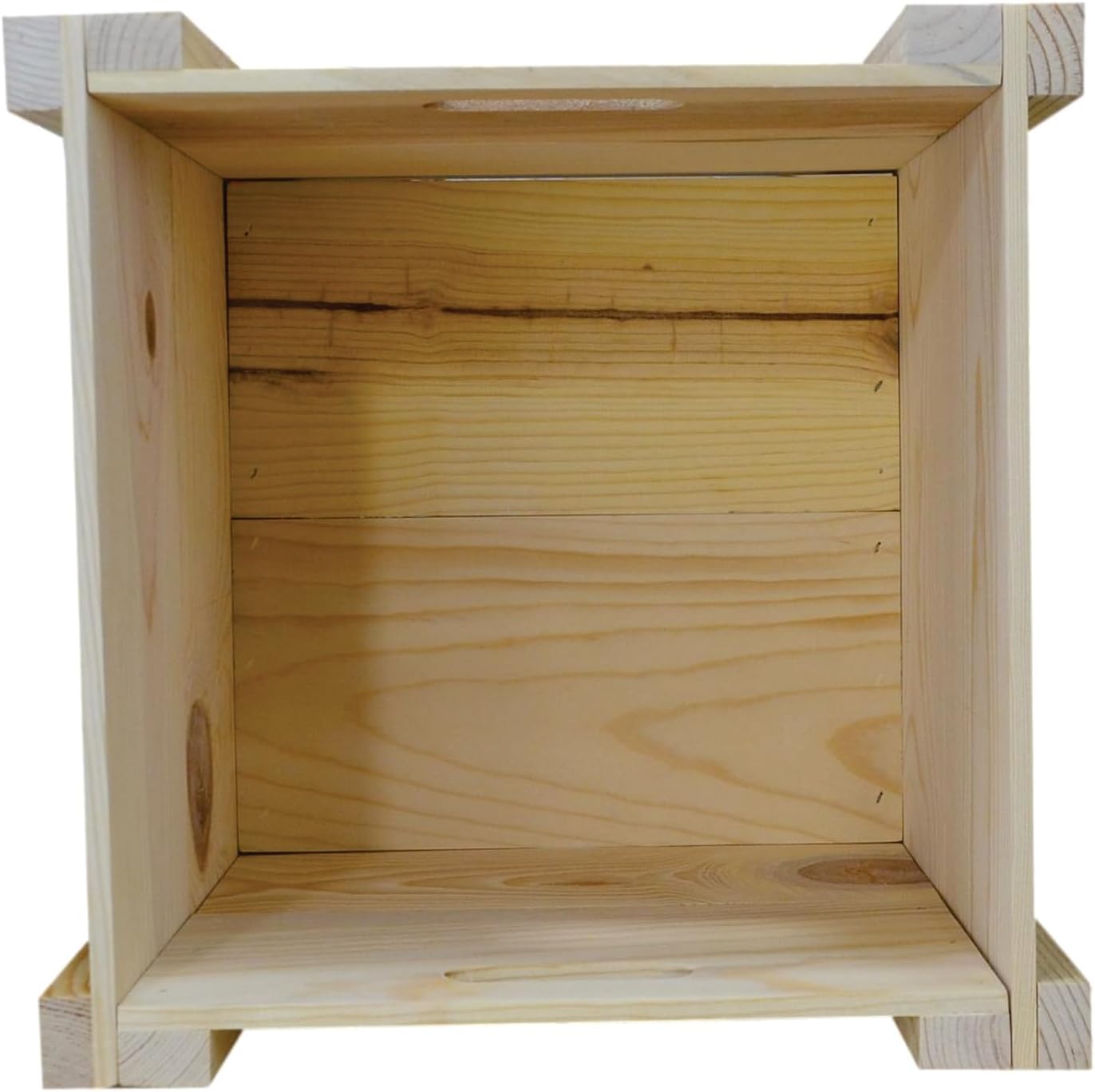 Poole & Sons Inc. Natural Pine Wooden Plant Box 14 x 14 x 12 Inches Outside Dimensions