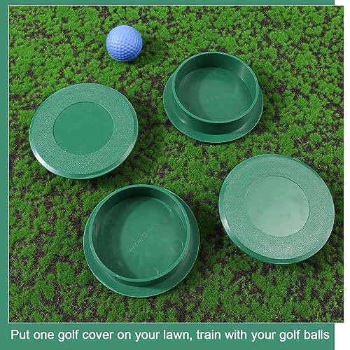4pcs Golf Covers, Golf Cup Cover Golf Hole Cutter for Putting Green, Golf Training Aids Putting Hole Covers for Outdoor Sports Golf Course Garden Yard - Image 3