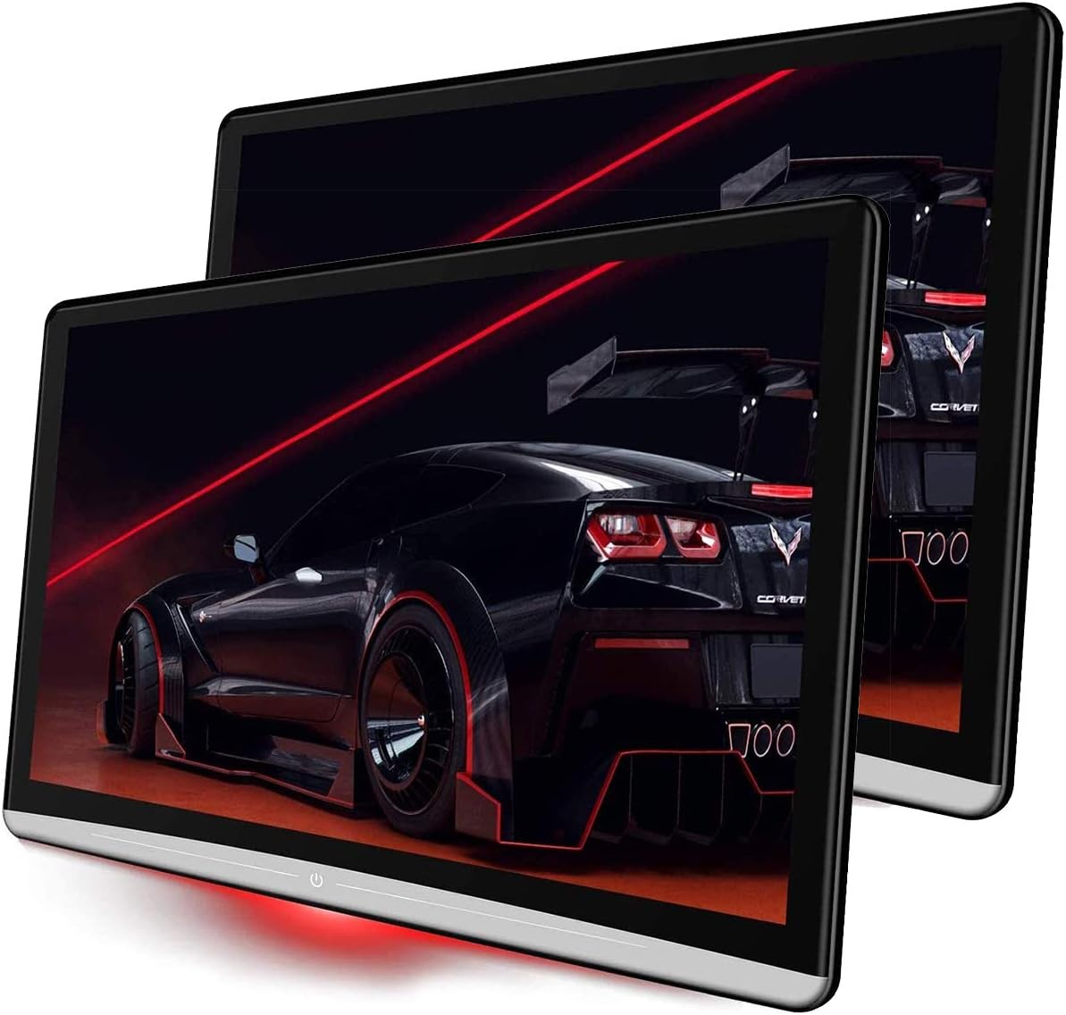 DEYBON Car Tablet XLarge 13.3 inch Android 9.0 Headrest Video Players with WiFi, Sync Screen Tablets Car Back Seat TV Monitors, IPS Touchscreen 4K, Play Movies YouTube Netflix, 2G+16G (Dual Packs)
