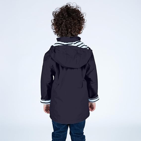Technische parka met capuchon jongen - ketelbruin, Jongens