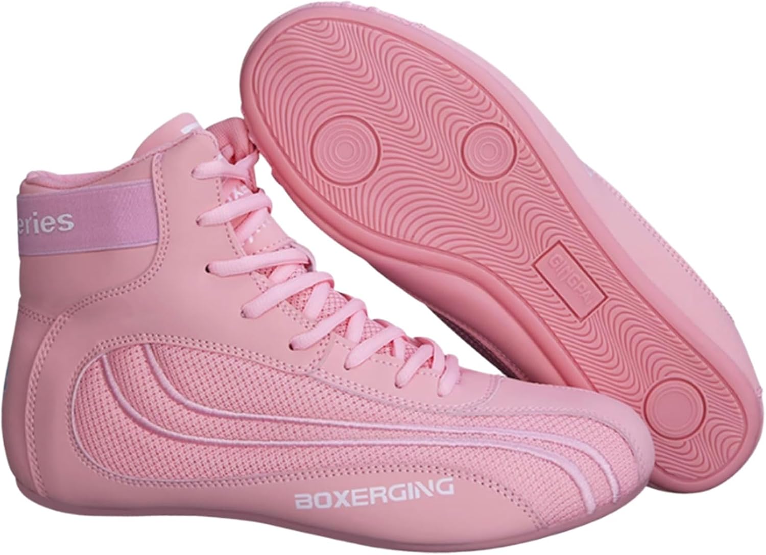 リングレスリングシューズ、ボクシングジムシューズ、ユニセックスボクシングブーツ、滑り止め、通気性、足首の保護、疲労軽減、陸上競技、フ