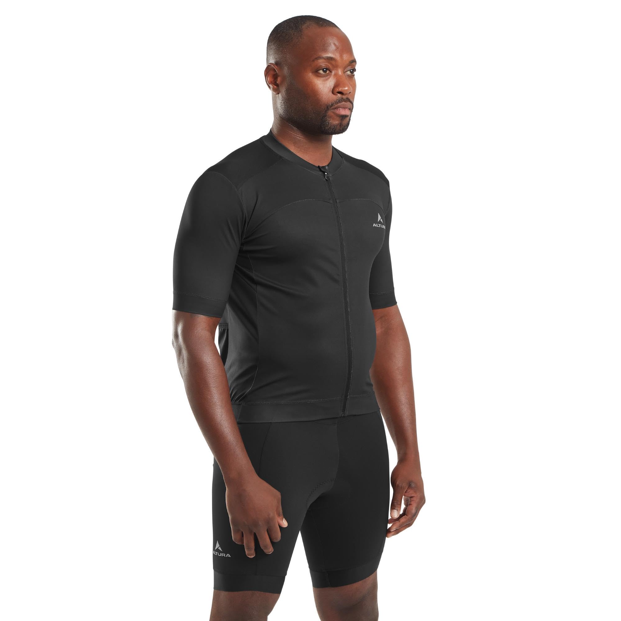 Altura Airstream Maillot Ciclismo Manga Corta Hombre - Maillot Bici Carretera Ligero Transpirable, Tejido Evacuación Humedad, 3 Bolsillos, Cremallera - Carretera, Gravel y MTB