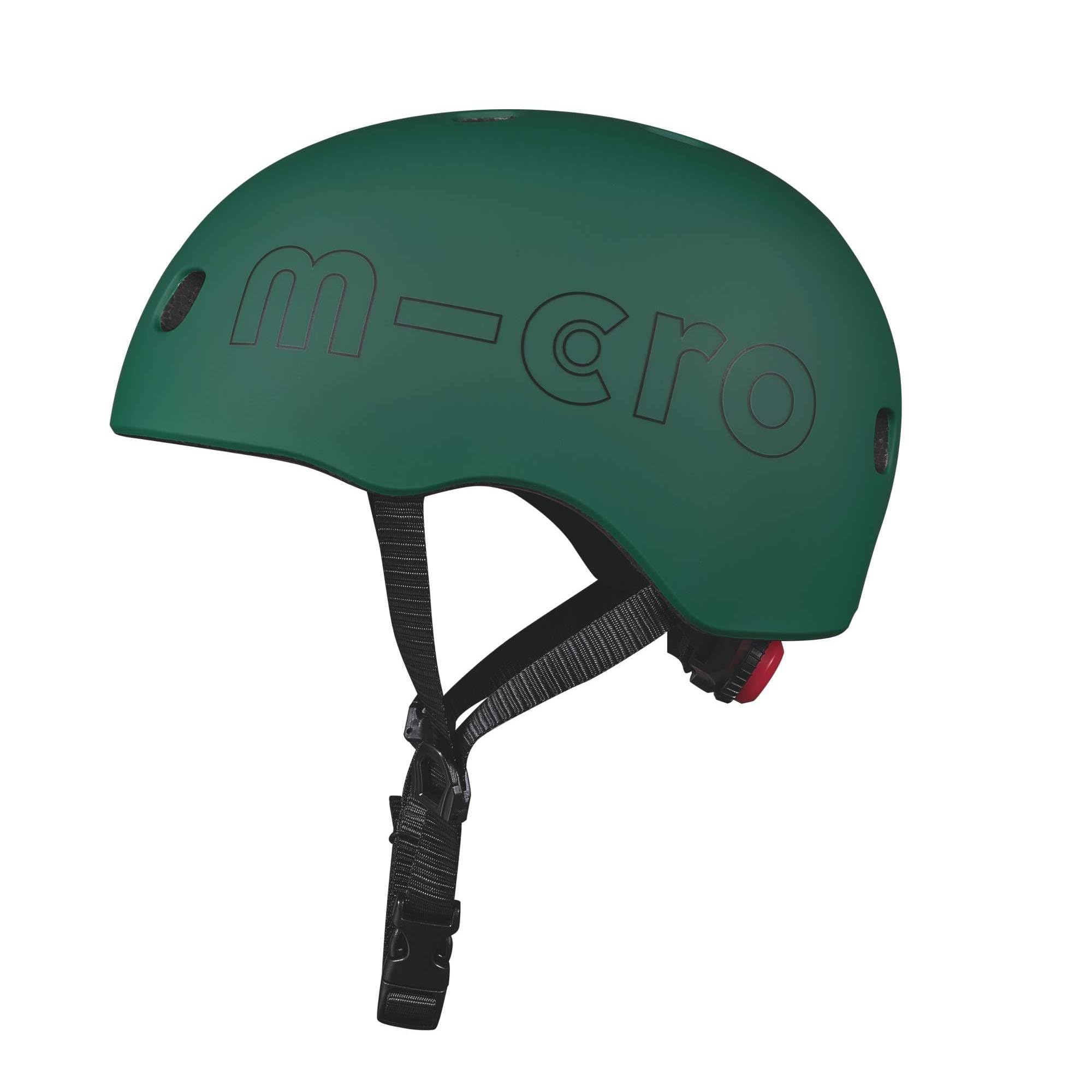 Micro Mobility Casco para niños en Color Verde Forest en Talla M para una Circunferencia de Cabeza de 52 – 56 cm, AC2127BX