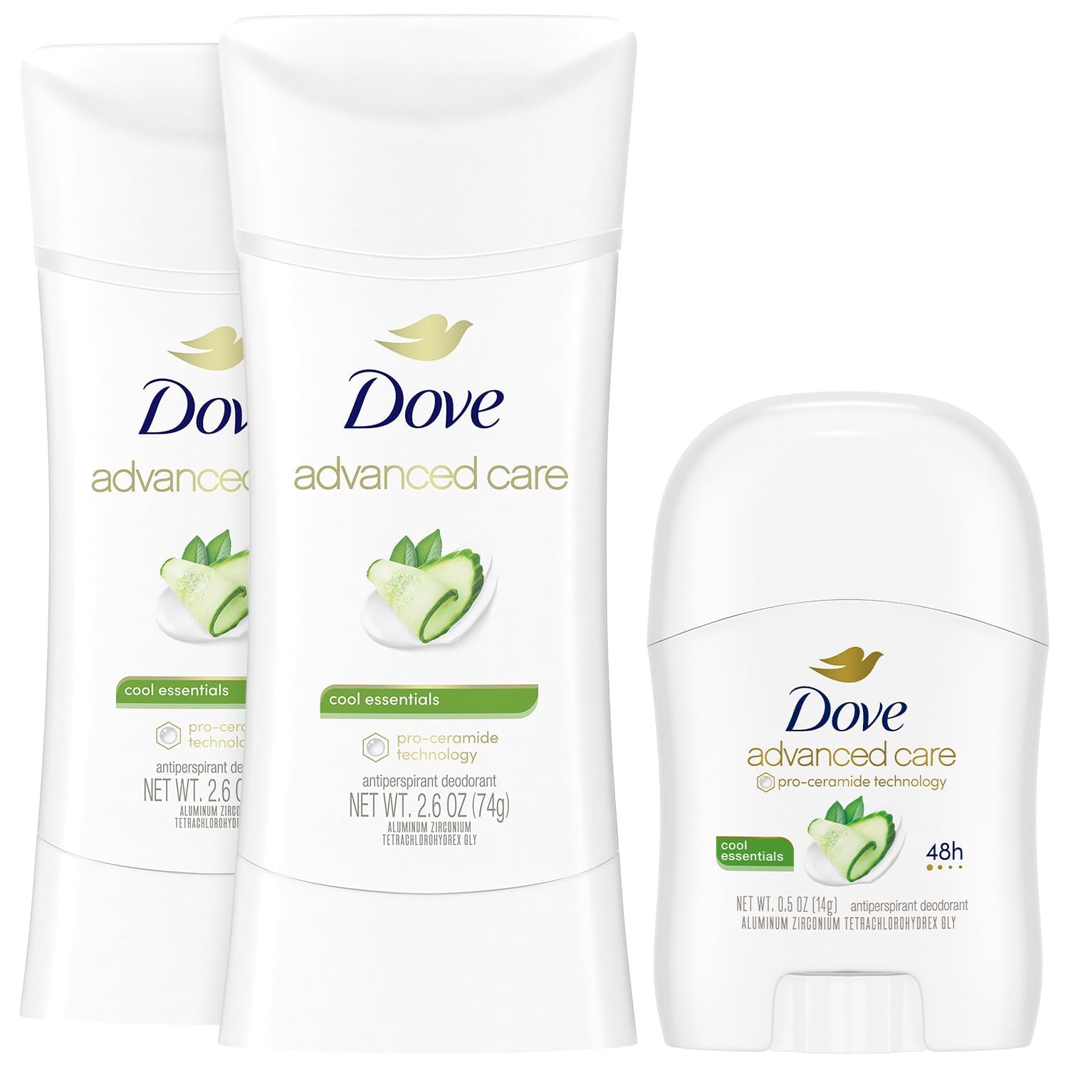 Amazon.com : Dove Advanced Care Deodorant, Cool Essentials Bundle