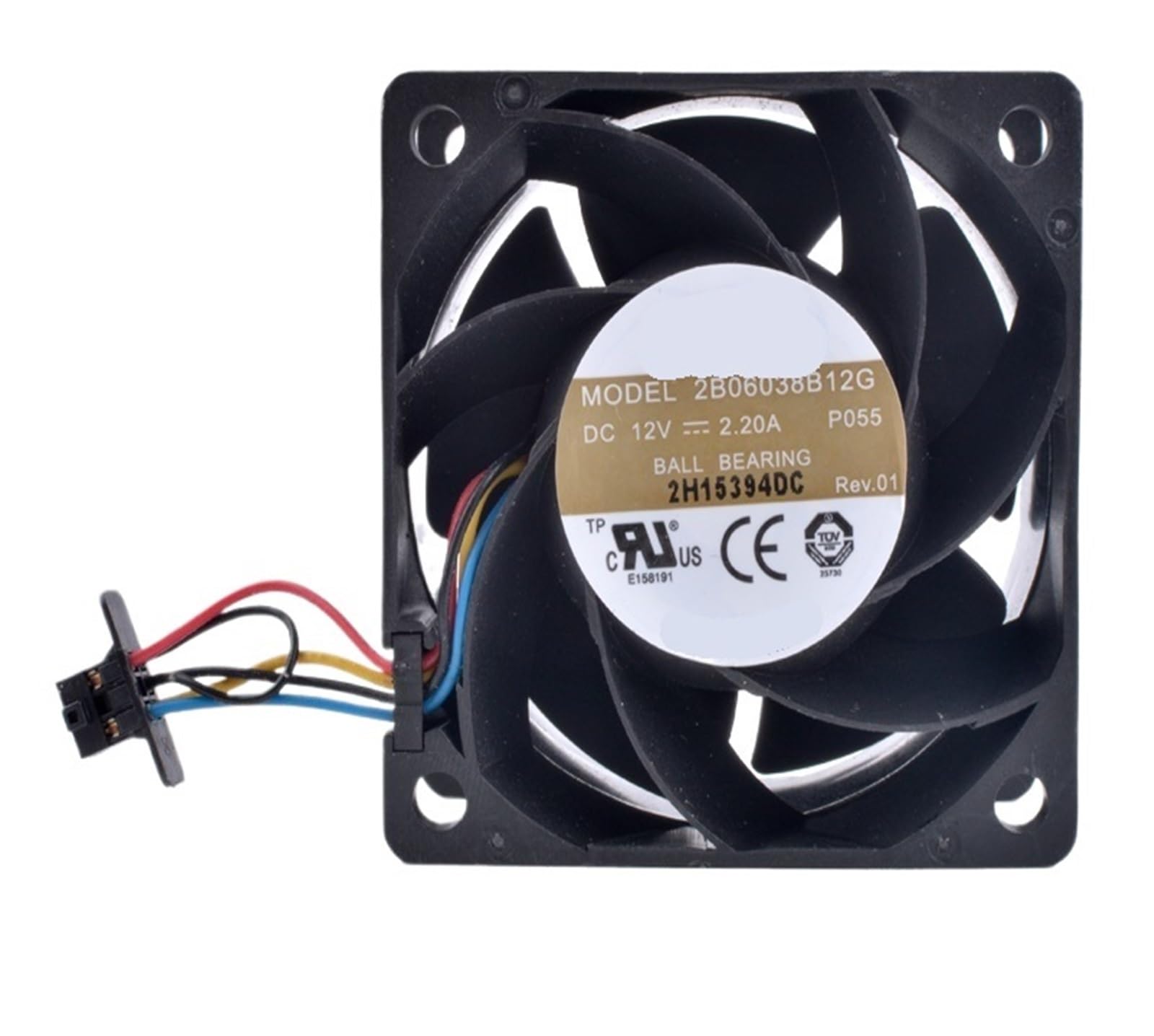 Ventilateur 2B06038B12G DC 12V 2,20A pour refroidissement de serveur