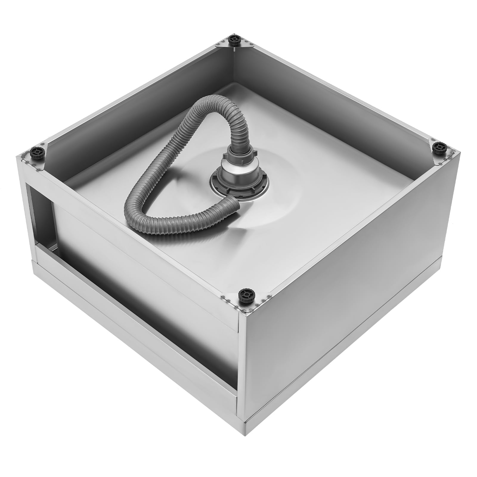 Lavello da cucina in acciaio inox 304, 60,96 x 60,96 x 33,02 cm, con