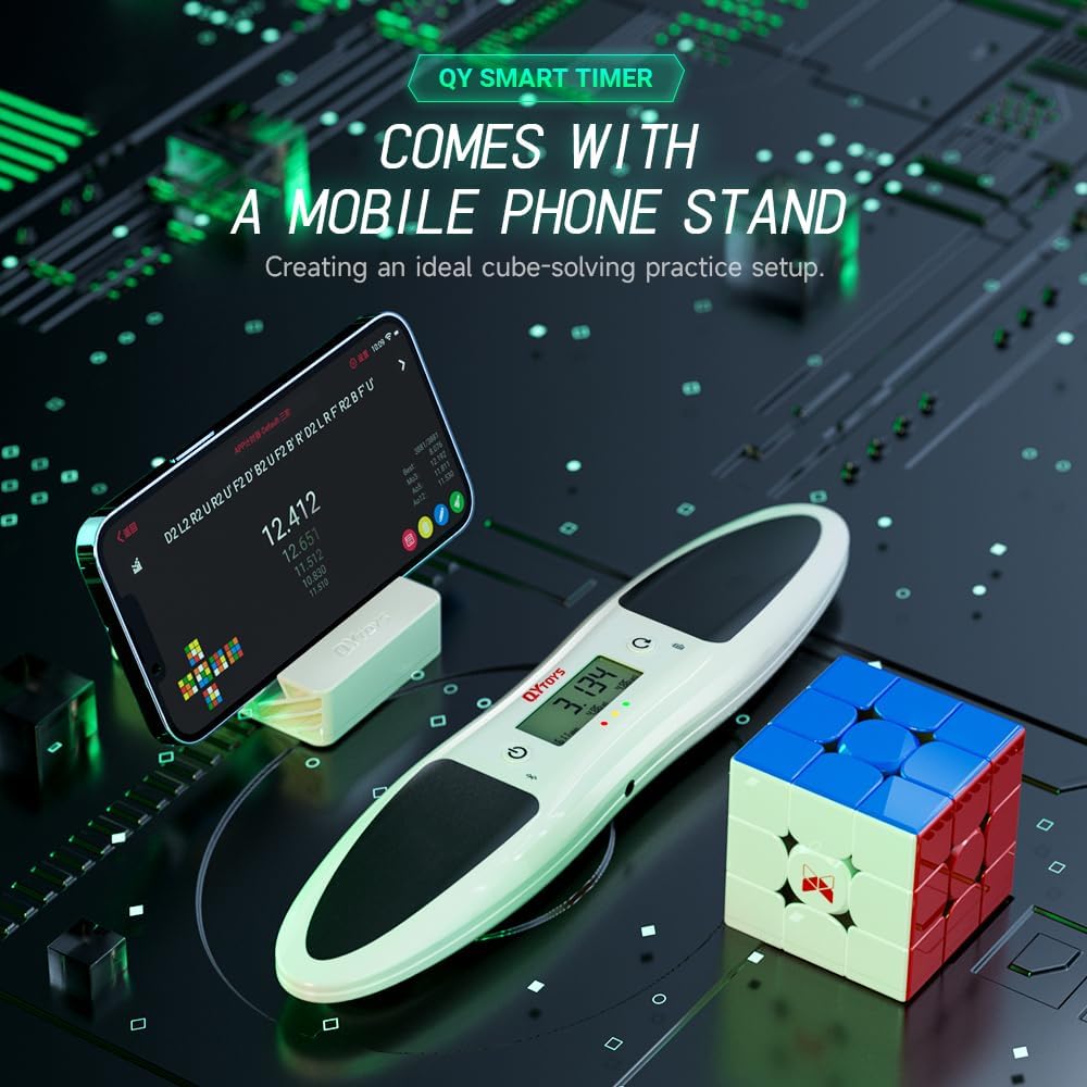 LiangCuber QiYi Cube Smart Timer with phone stand and cube