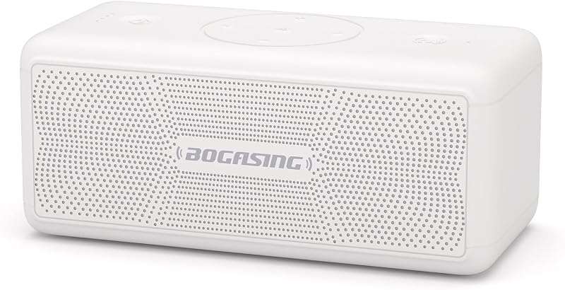 BOGASING M5 Portable Bluetooth Speaker with 40W Immersive Stereo Sound | Punchy Bass, Dual Opposing Drivers for Wider Soundstage, IPX7, Up to 30H Playtime, EQ, TF Card, AUX & USB Drive Playback