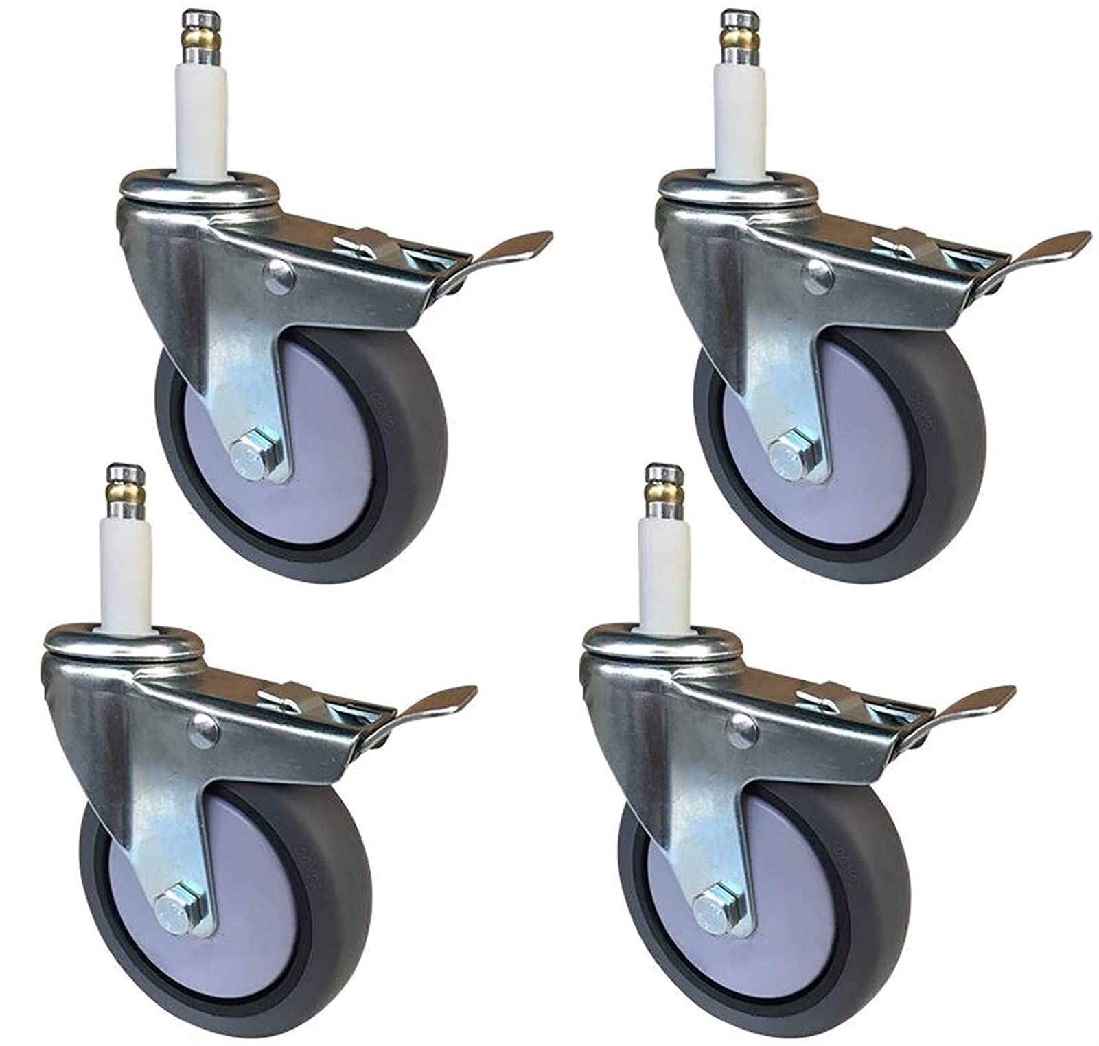 Roulettes pivotantes robustes pour meubles, lot de 4 pièces en 100 mm pour chariot