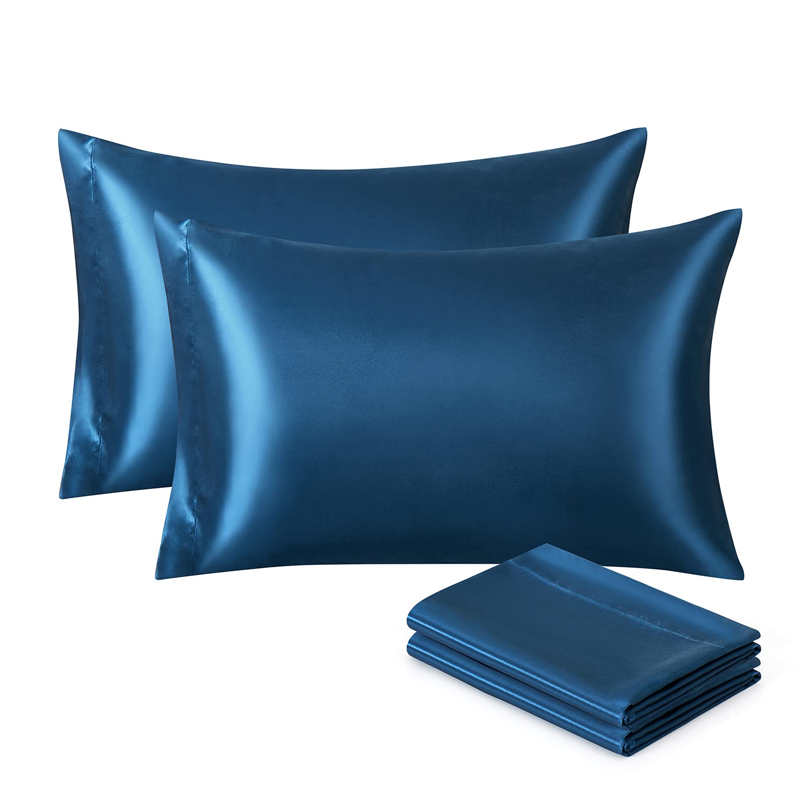 Ersmak - Juego De 2 Fundas De Almohada De Satén De 20 X 30 Pulgadas, Ultra Suaves