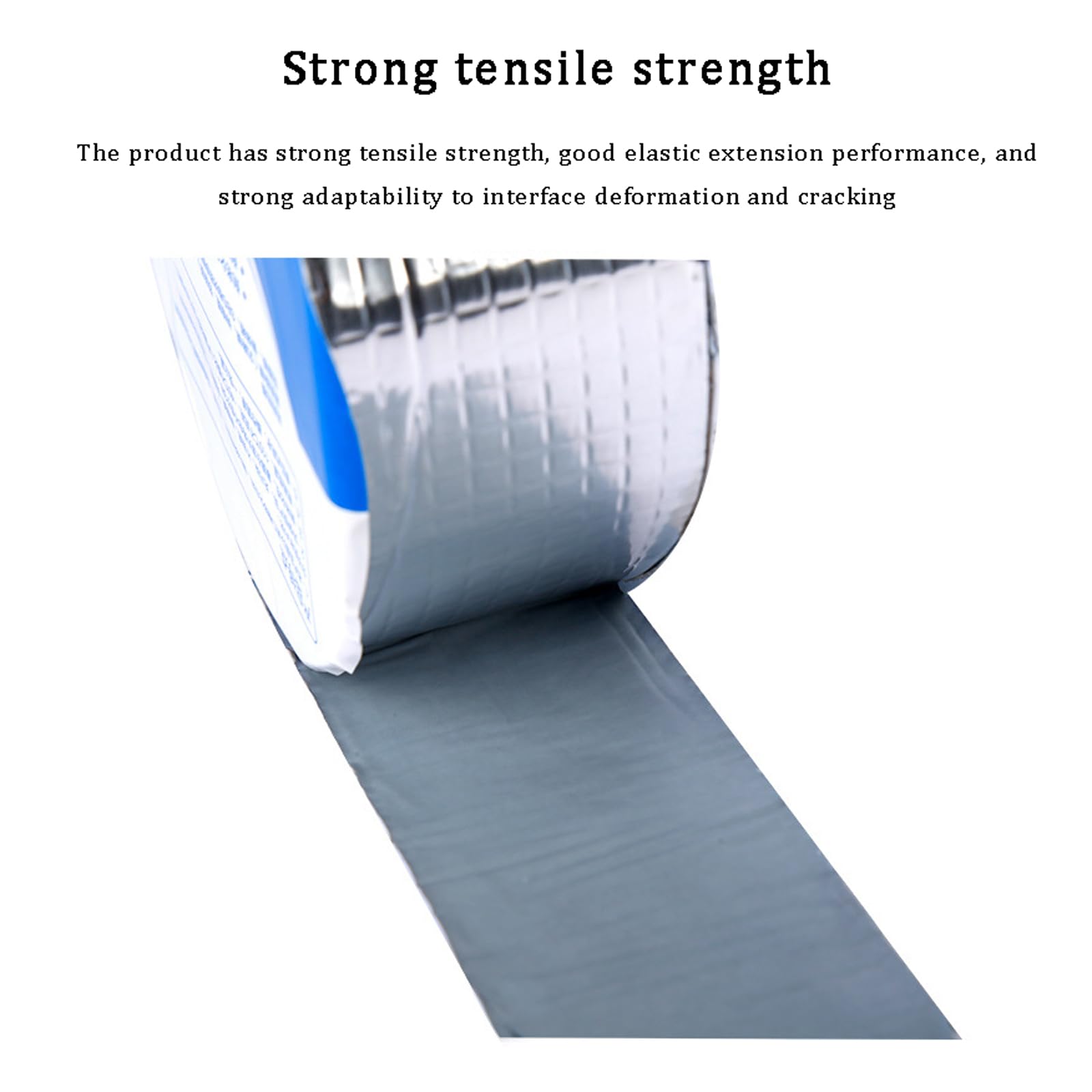 Cinta Adhesiva Impermeable Cinta de Butilo Autoadhesiva Sellador Impermeable para Reparación de Fugas de Agua para Fugas en Techo/Espacio enAlféizar de Ventana/Tubería （Color: Plata）