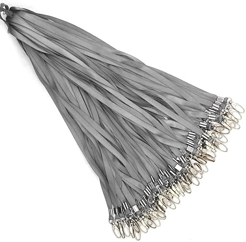 Miniatura 11 de Bird Fiy 50 cordones azules de nailon a granel para insignias de identificación, cordones de insignia, ganchos giratorios, clips ideales