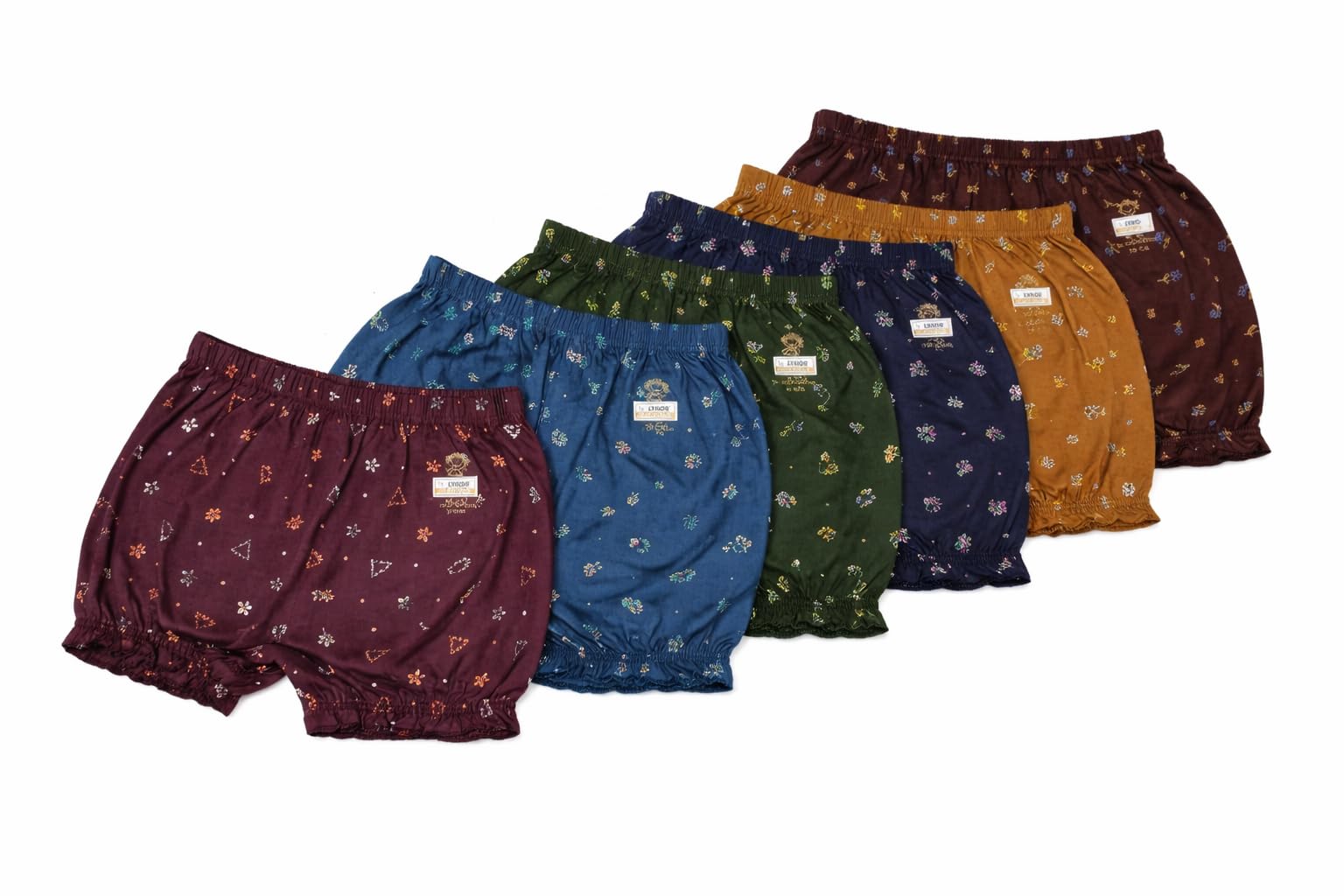 jukono Women Printed Bloomer Panties Boyshorts | Soft & Comfortable Innerwear | Full Coverage Underwear Underpants Pack of 6-picture-27