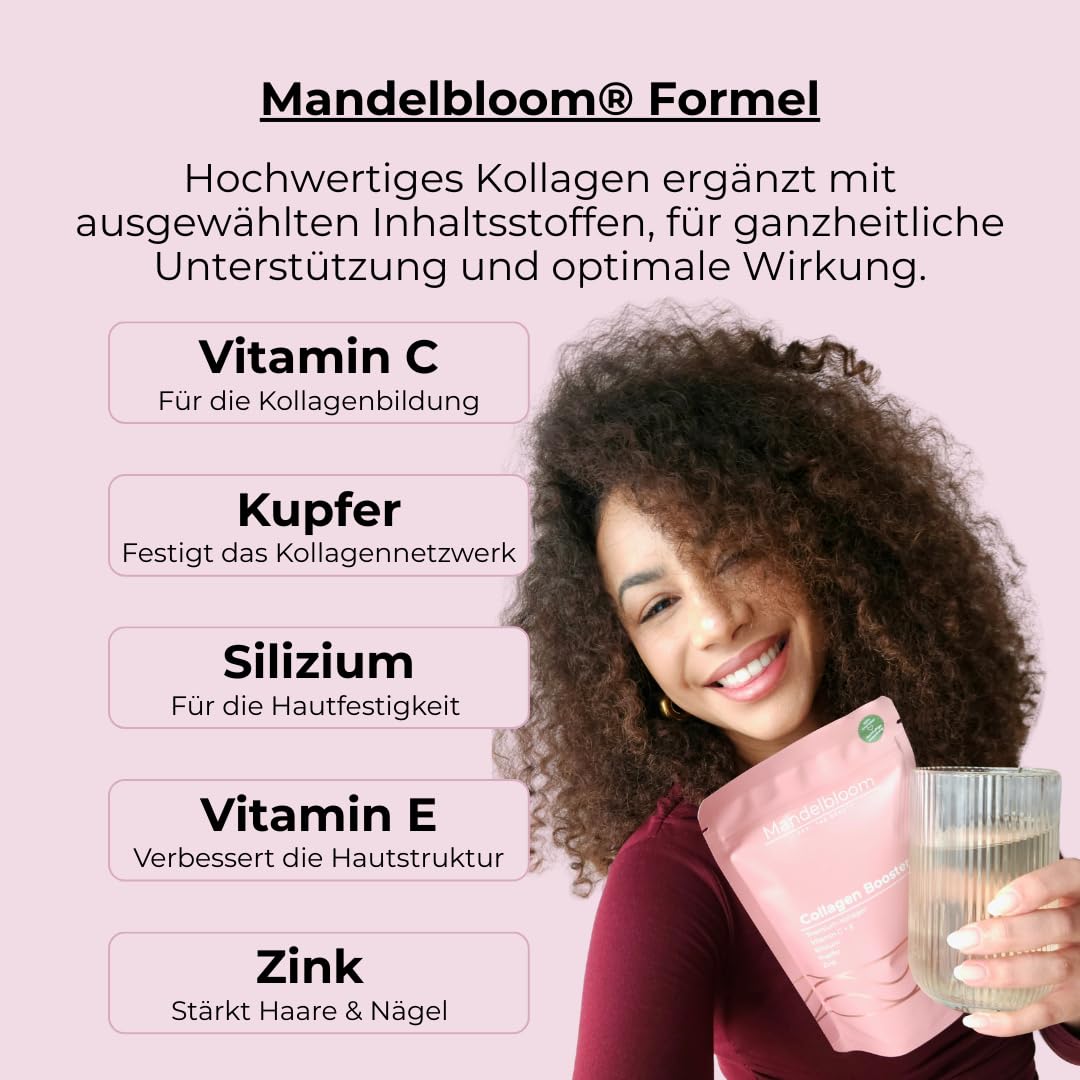 Collagen-Booster [450g] Geschmacksneutral • perfekte Löslichkeit • Peptide Typ 1+3 • Premium Kollagen • Kollagenhydrolysat • mit Vitaminen für optimale Bioverfügbakeit • Made in Germany