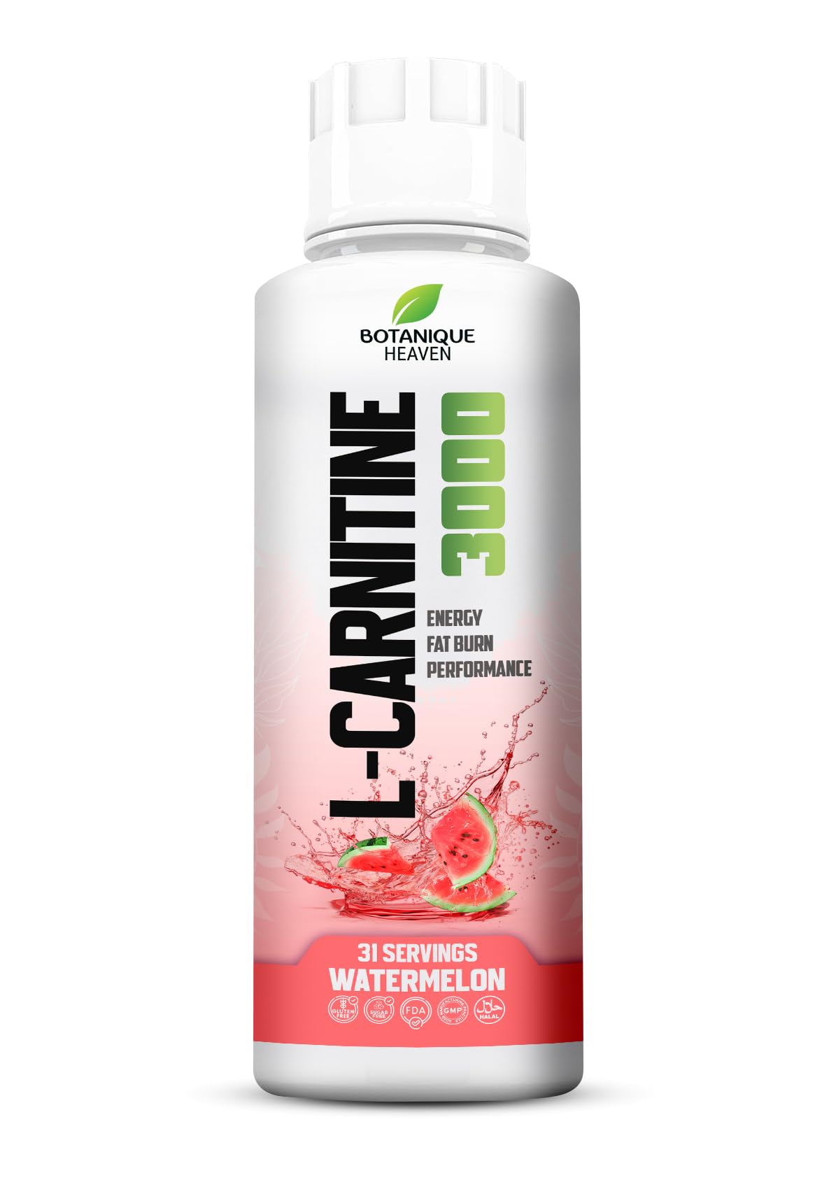 Botanique Heaven Suplemento de L-Carnitina Líquida 3.000 mg por porção, 31 porções