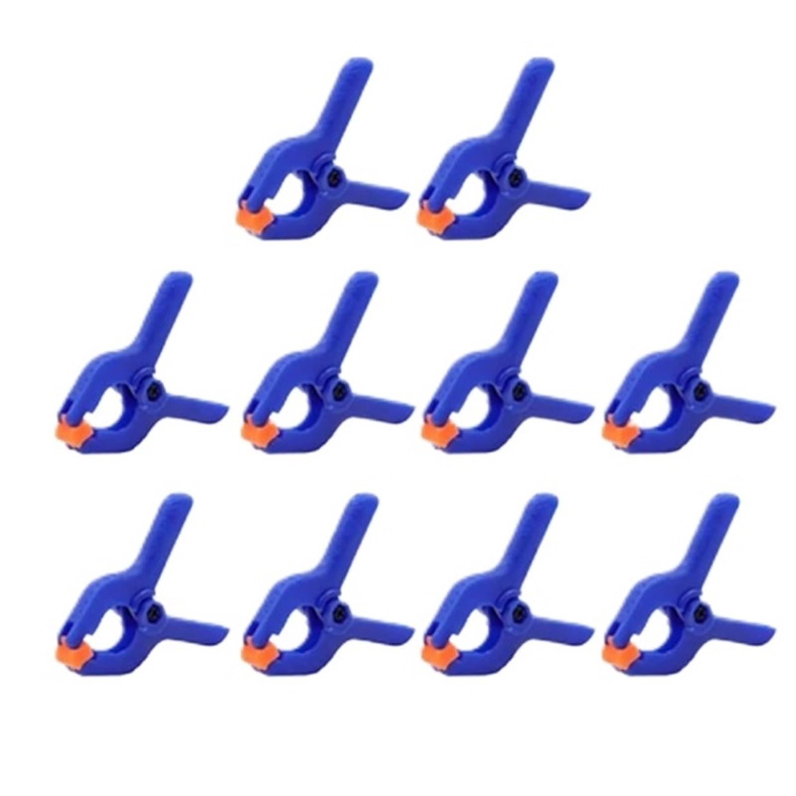 Huwoyg Blue 10Pcs 2Inch Clamps Woodworking Plastic Clip For Gluing