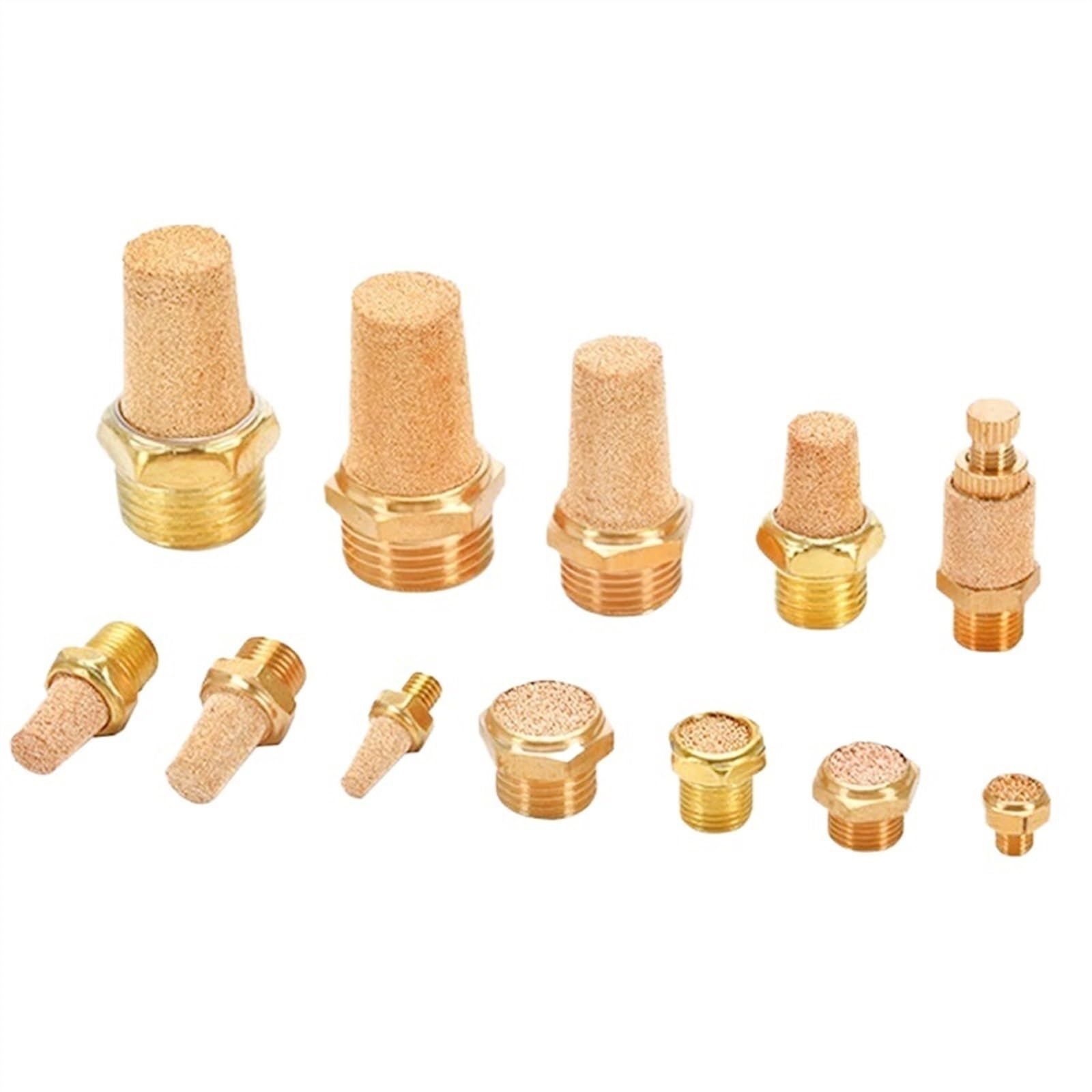 WUZDPRCJ Pneumatic Brass Exhaust Muffler M5 1/8