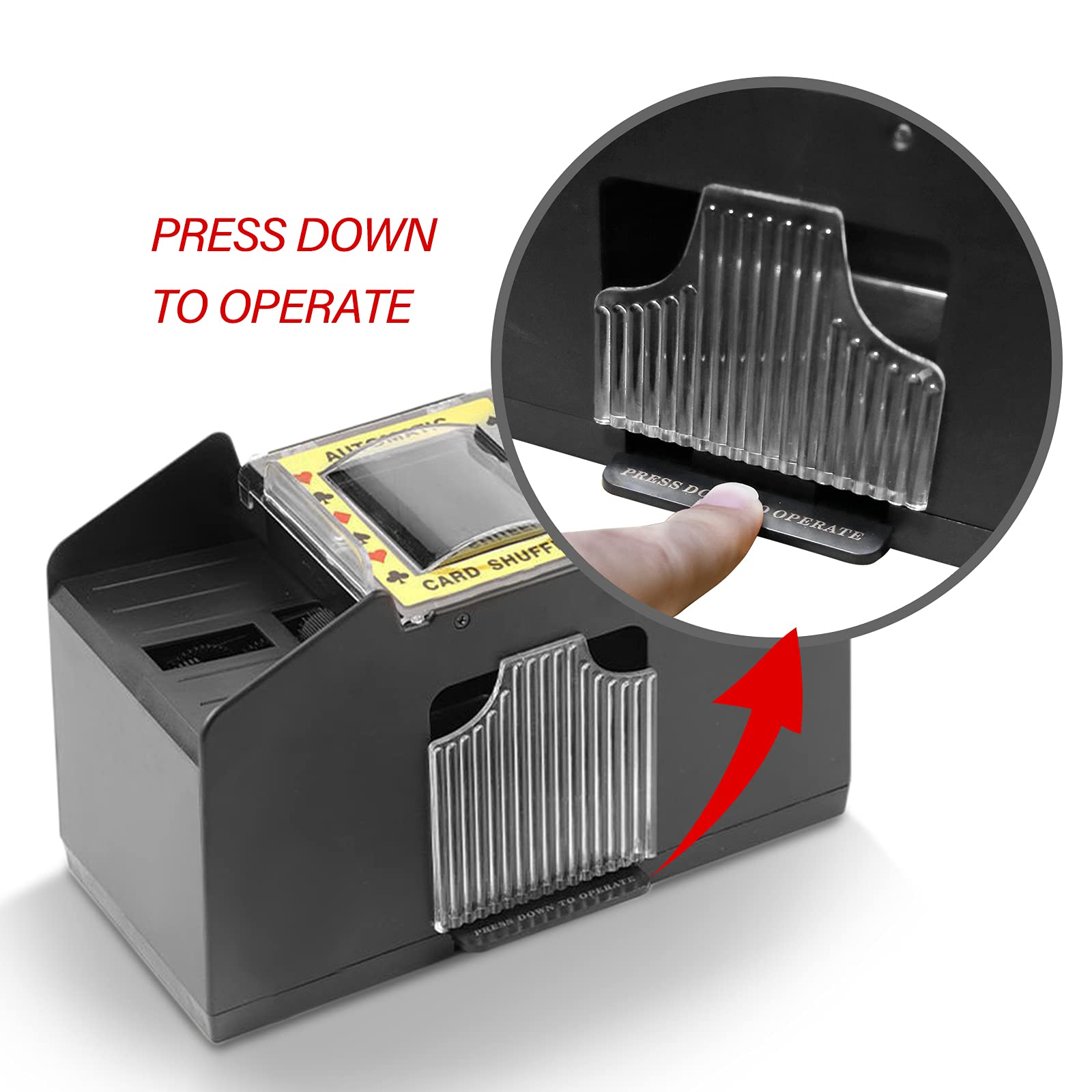 Mixer per carte, miscelatore automatico di carte da gioco, alimentato a batteria, per giochi di poker Home Party Club Bridge (2 Deck)
