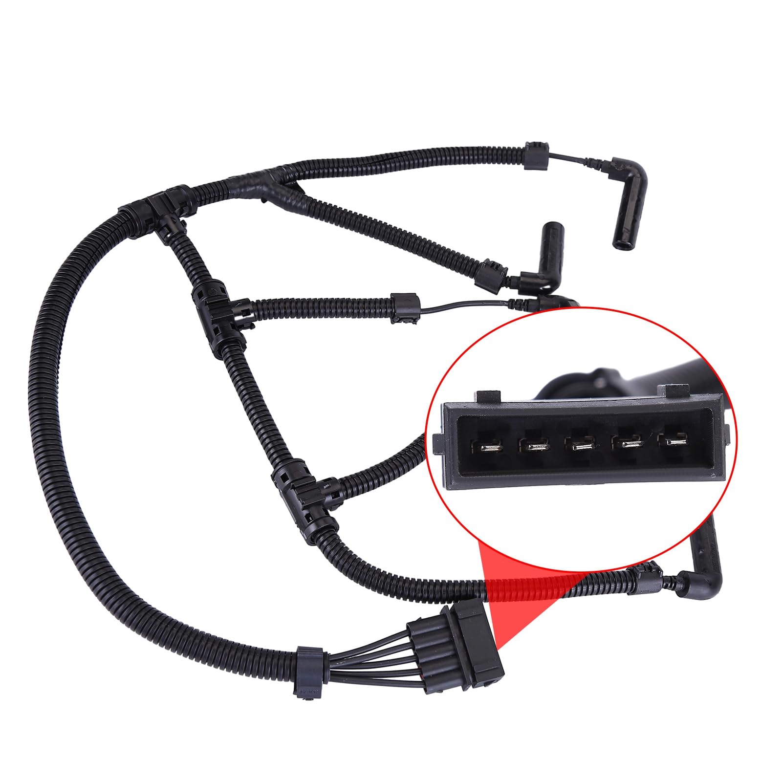 Kit di riparazione cavi candela, 074972095B, compatibile con 1995-2003, 2,5 TDI, VW Transporter 4, connettori per candele, cablaggio