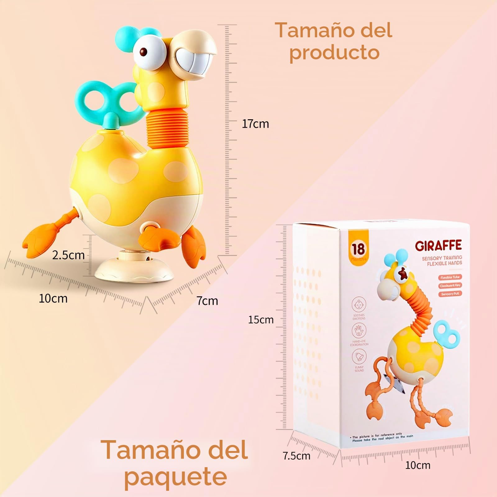 Montessori Juguete con Ventosa Morder Silicona con Cuerda Actividad Sensorial para Viajar Juguete Cochecito Que Fomenta la Motricidad Fina Juguete para Bebés de 6 a 18 Meses y Niños Pequeños