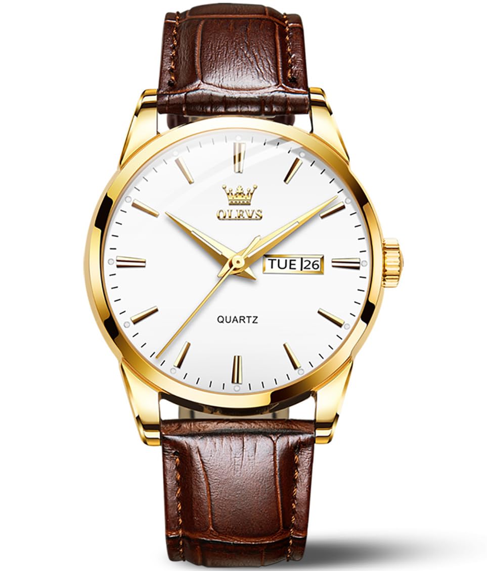 - Mens Watches, Casual Leather Watches for Men Easy to Read Quartz Number Watch with Date Waterproof Blue/Black/Silver Face Men's Wrist Watches…