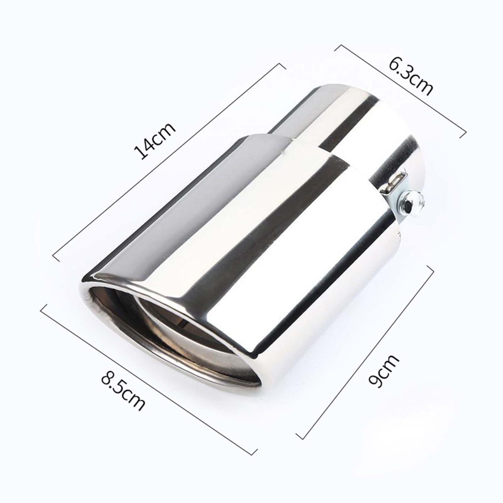 Terminale di Scarico, per VW New Beetle Cabrio (1Y7) 2002-2010 Tubo di Scarico Terminale marmitta Regolabile Accessorio Auto Installazione Facile,A