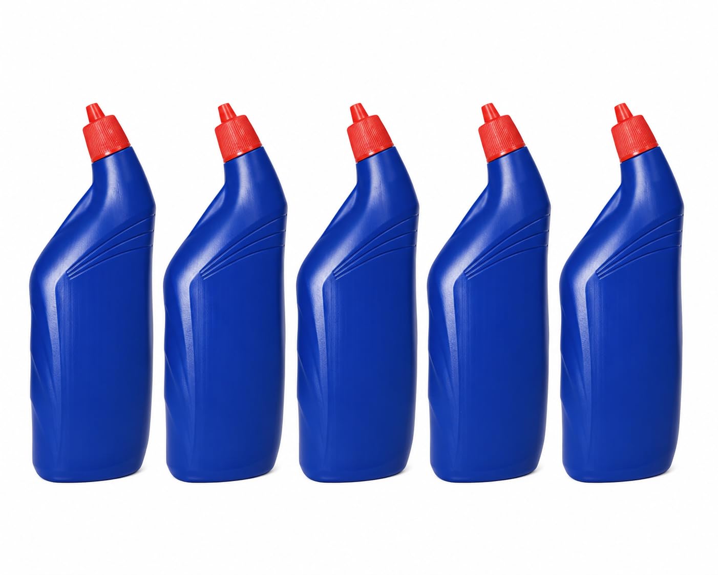 Empty (Khali) Toilet Cleaner Bottle Toilet Cleaner Liquid Disinfectant Bowl Pot Cleanser Safe Hygienic Bathroom Stain & Odour Remover for Commercial 1L (Pack of 5)-image-4