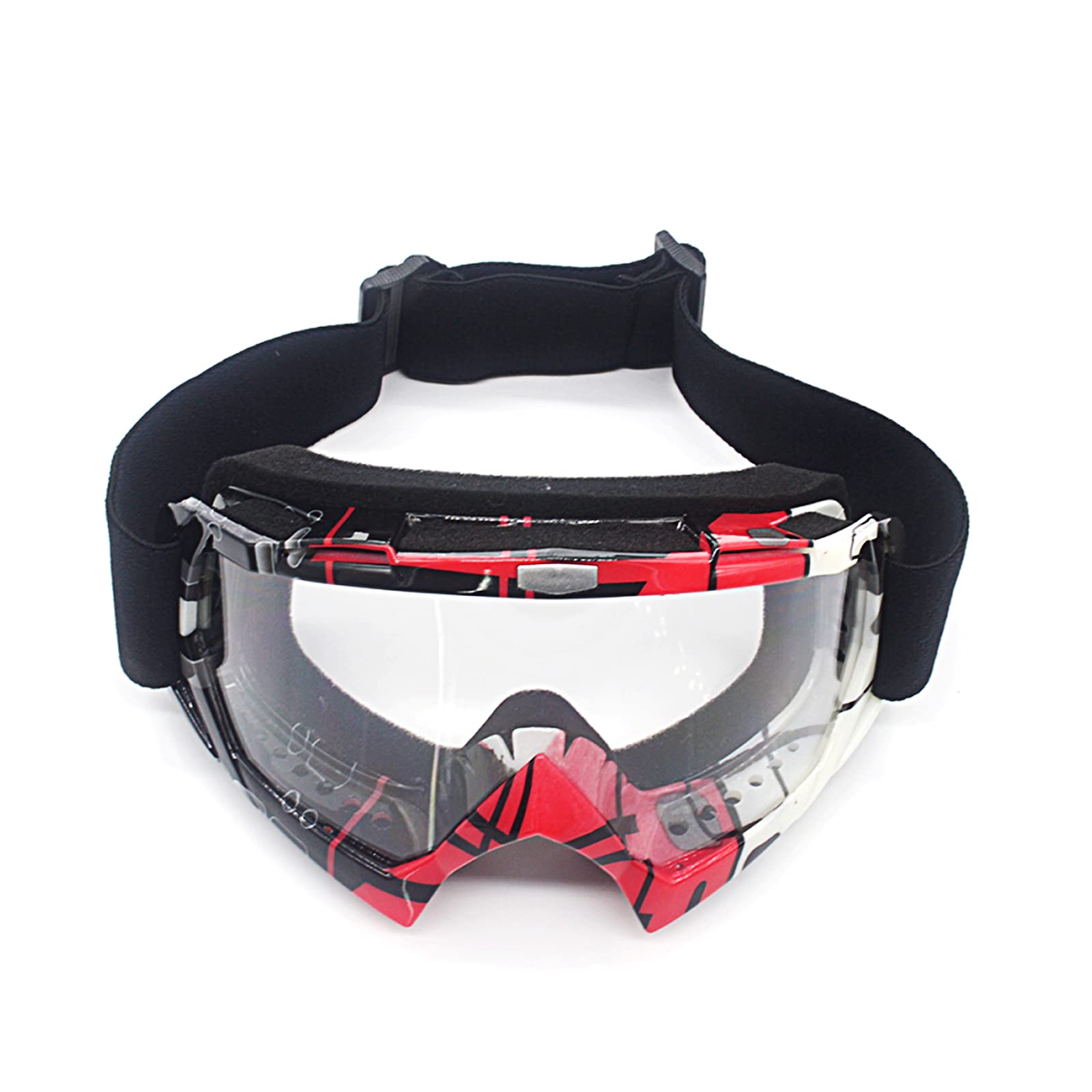 Occhiali da Moto, Motocross, ATV e Sci - Antivento, Antipolvere, Anti-UV - Regolabili per Offroad e Outdoor