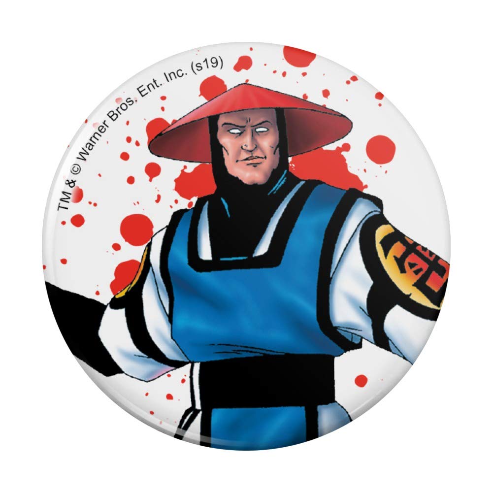 Mortal Kombat Klassic Raiden Character Pinback Button Pin