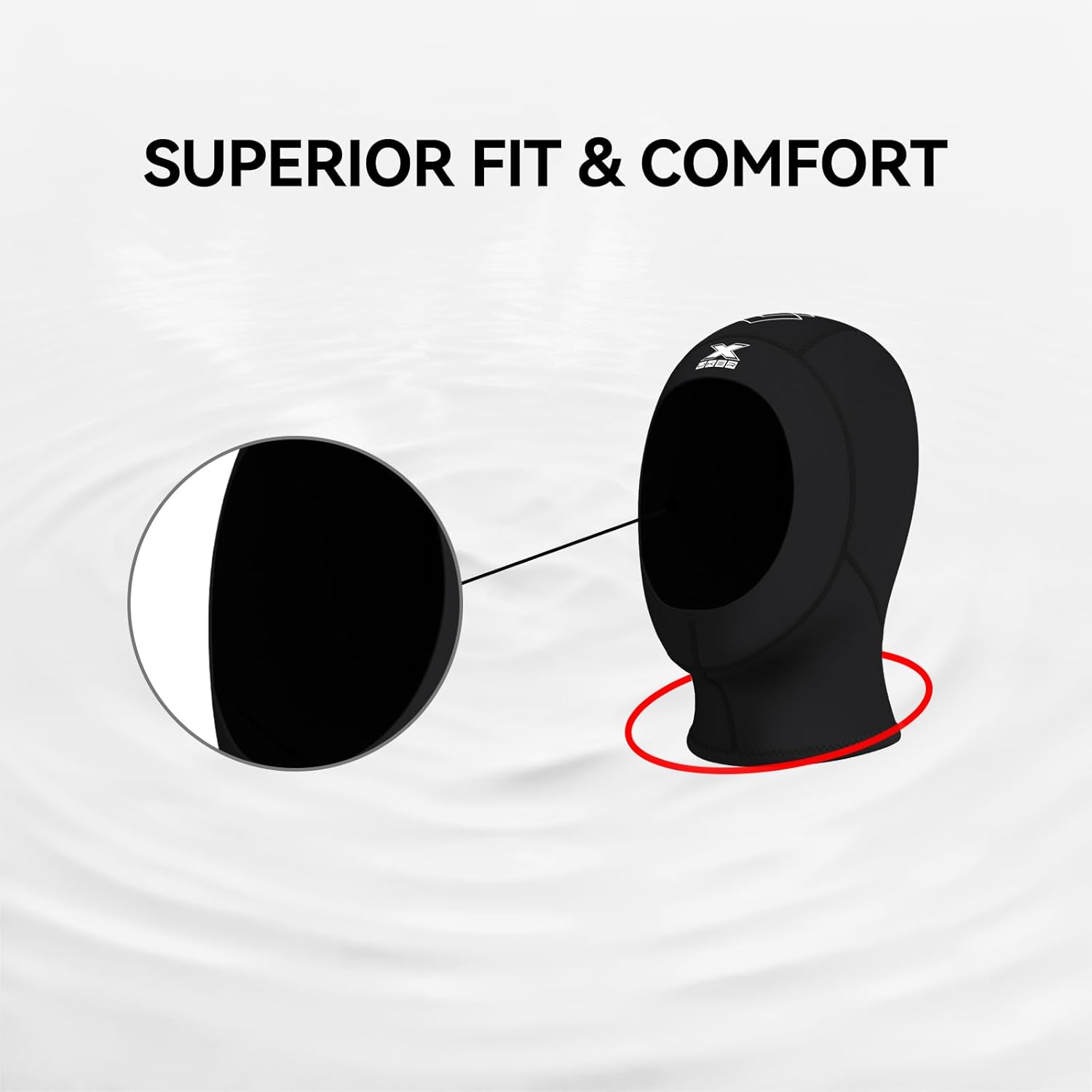 XUKER Ultra Stretch Neoprene Wetsuit Hood 3mm/5mm for Men Women - Ideal for Diving & Surfing - Image 4