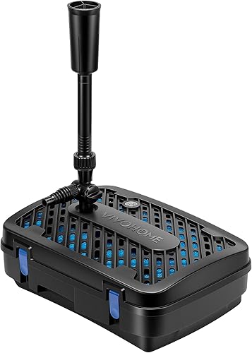 VIVOHOME Kit de sistema de fuente de filtro de estanque todo en uno, bomba de agua sumergible de 790 GPH para estanques de hasta 1320 galones