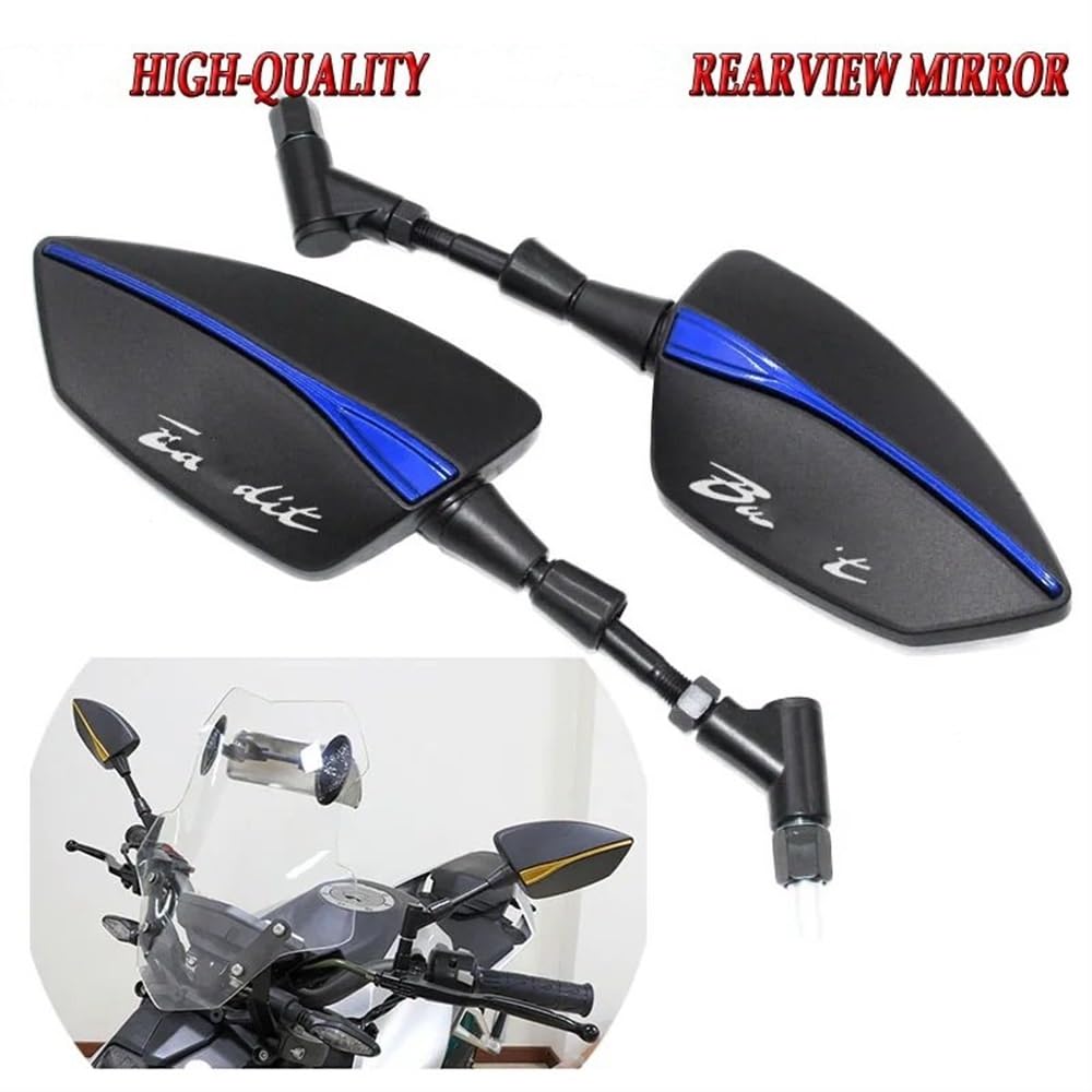 Per Suzuki GSF 650F BA&ND&IT GSX1250 1200 &&IT 650S Accessori Per Moto Specchietto Retrovisore, Laterale, Universale(Titanium)