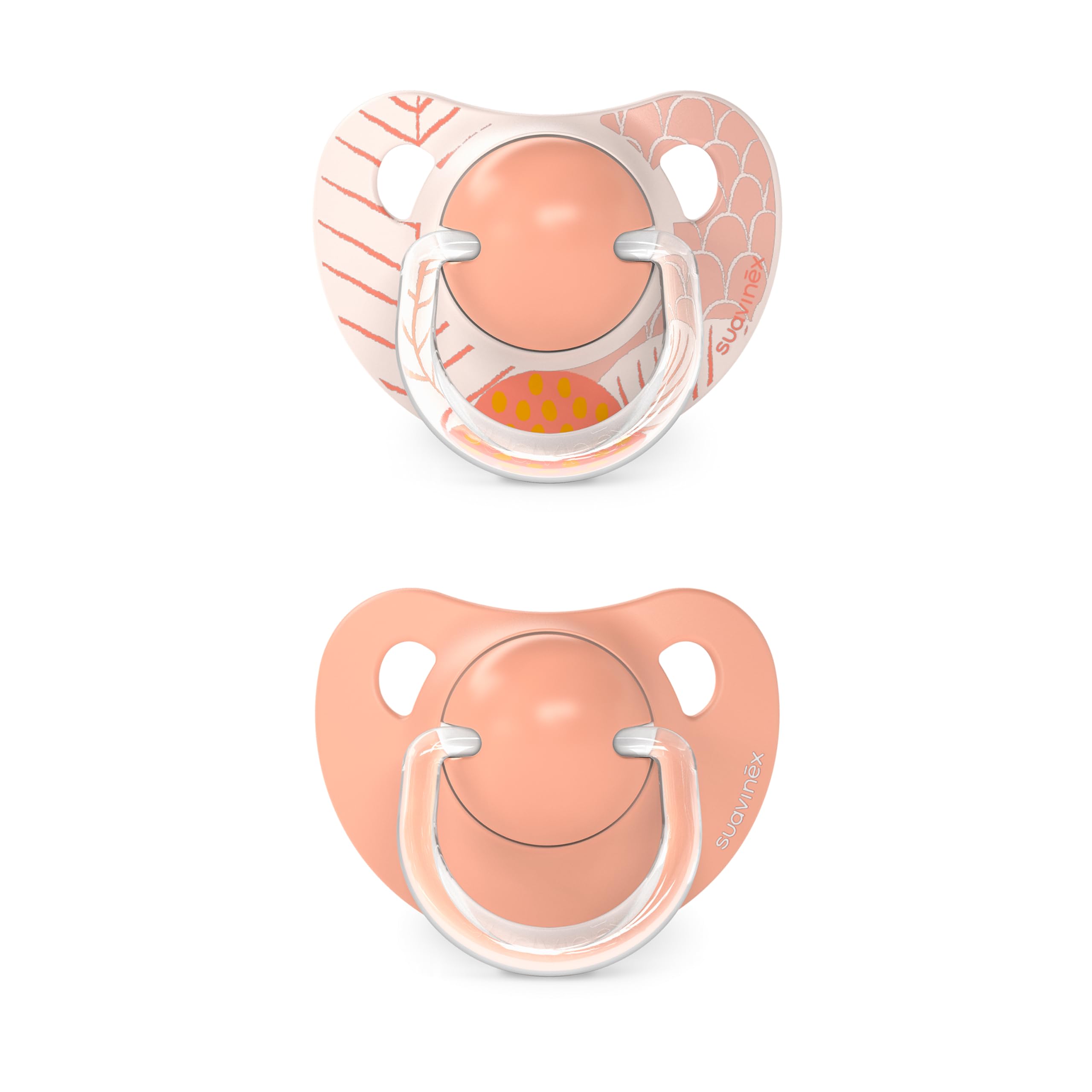 Suavinex, Pack de 2 Chupetes con Tetina Anatómica de Silicona SX Pro, para Bebés +18 Meses, Tetina más Plana y Flexible, Dreams Rosa — view 2